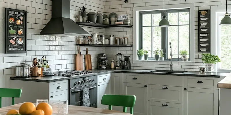 Co na ścianę między meble kuchenne?